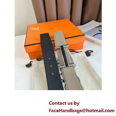 Hermes Brigde belt buckle  &  Reversible leather strap 38 mm 01 2023